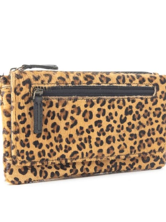 Myra Bag Handbags - NWT Myra Bag SMALL WONDER LEATHER AND HAIRON WALLET LEOPARD